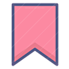 Flat Label B R icon